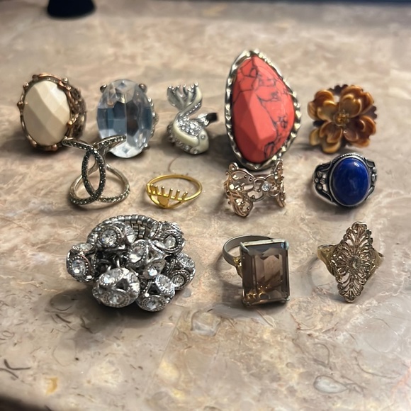 Jewelry | Unusual Assortment Of Adjustable Rings From The 196s To 1990s ...
